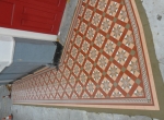 Blenheim geometric floor tiles-pathway
